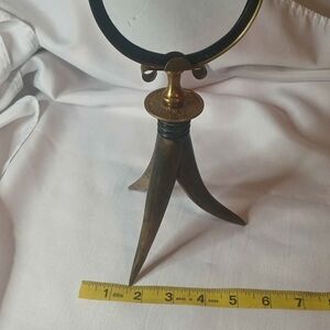 Antique Brass Magnifying Glass with Stand